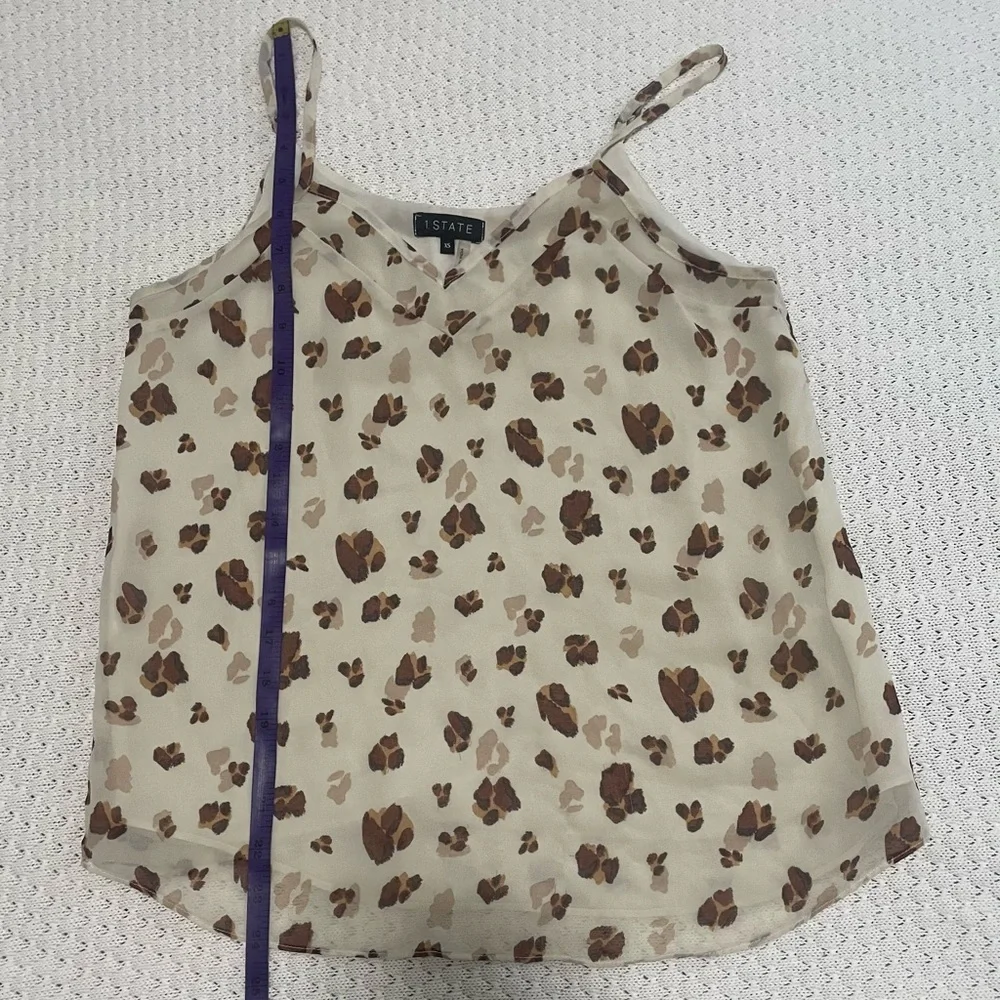 1. State animal print flowy camisole - Picture 6 of 6